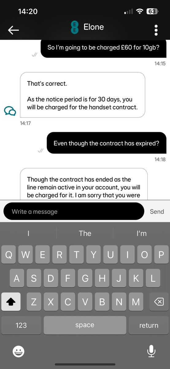 mostert_brad's tweet photo. @EE  Charging me £60 for 10gb data, what a disgrace! https://t.co/EzrDieZyZE