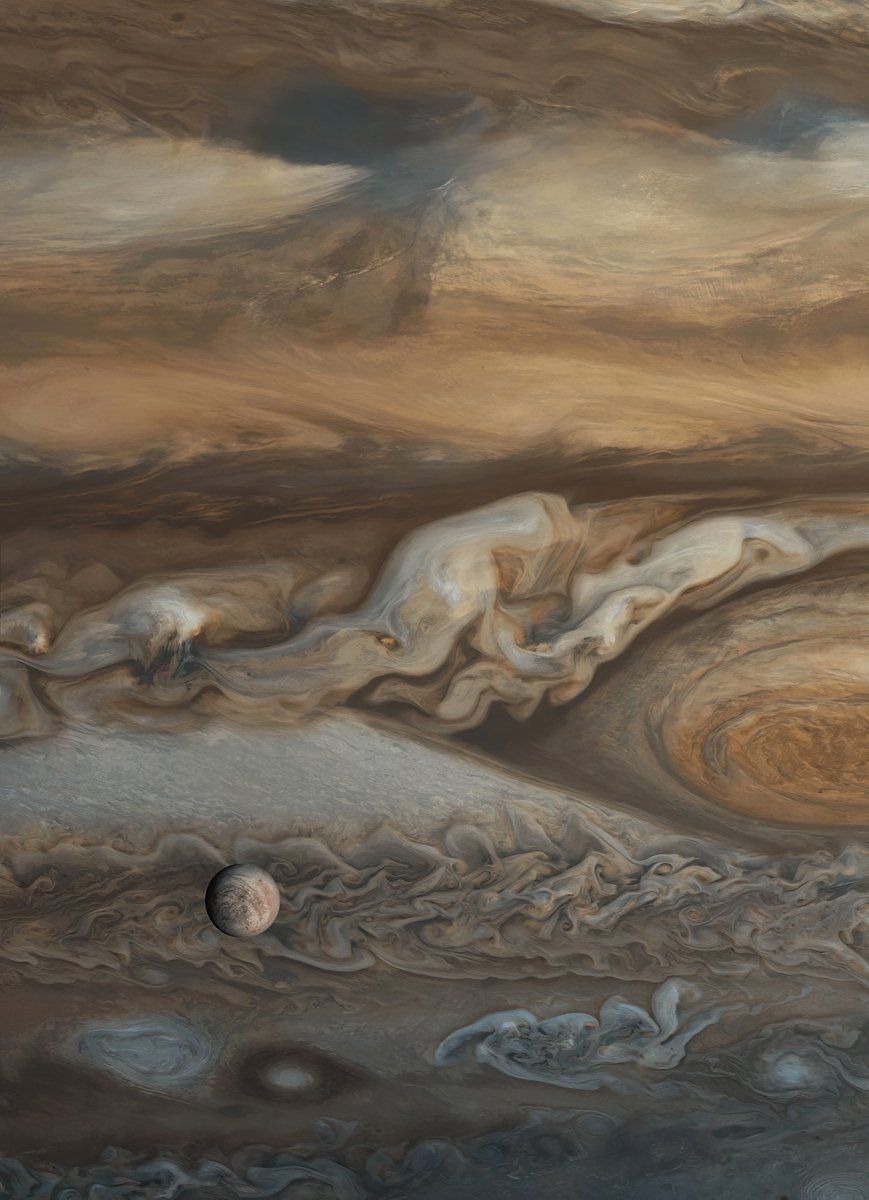 MAstronomers's tweet photo. Europa and the mighty Jupiter. https://t.co/yNH70S6XAq