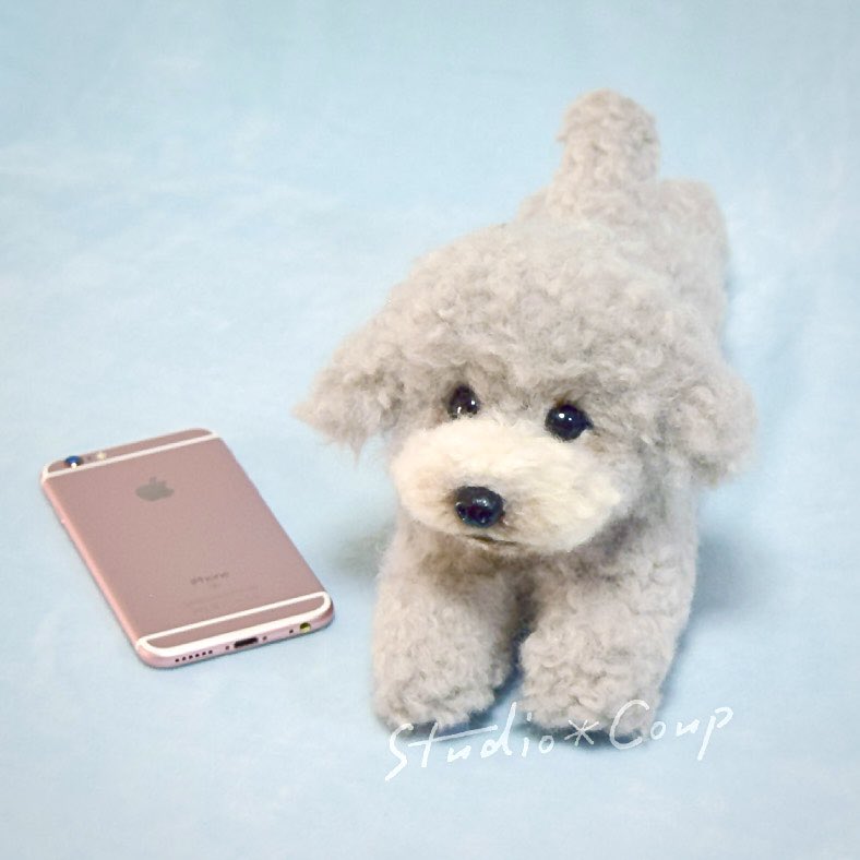 studio_coup's tweet photo. トイプードルさんを
作らせていただきました🐶

#羊毛フェルト   #ニードルフェルト  #ハンドメイド #handcraft  #felt  #coconala 
#coconala #feltingneedle  #felting #いぬ 
#dogsofinstagram  #dogphotography   #dailypappy  #dogstagram #doglovers  #dog    #トイプードル　#toypoodle https://t.co/QBQuUBGaDi