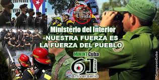 CmLeliebre's tweet photo. En este día los cubanos celebramos los 63 años de la creación del Ministerio del Interior,  órgano que lucha para defender la Revolución, lucha para garantizar la seguridad y los intereses del Estado cubano. #SantiagoDeCuba; #PalmerosSiempreAdelante;  #CubaViveEnSuHistoria https://t.co/yU3qnvcYyw