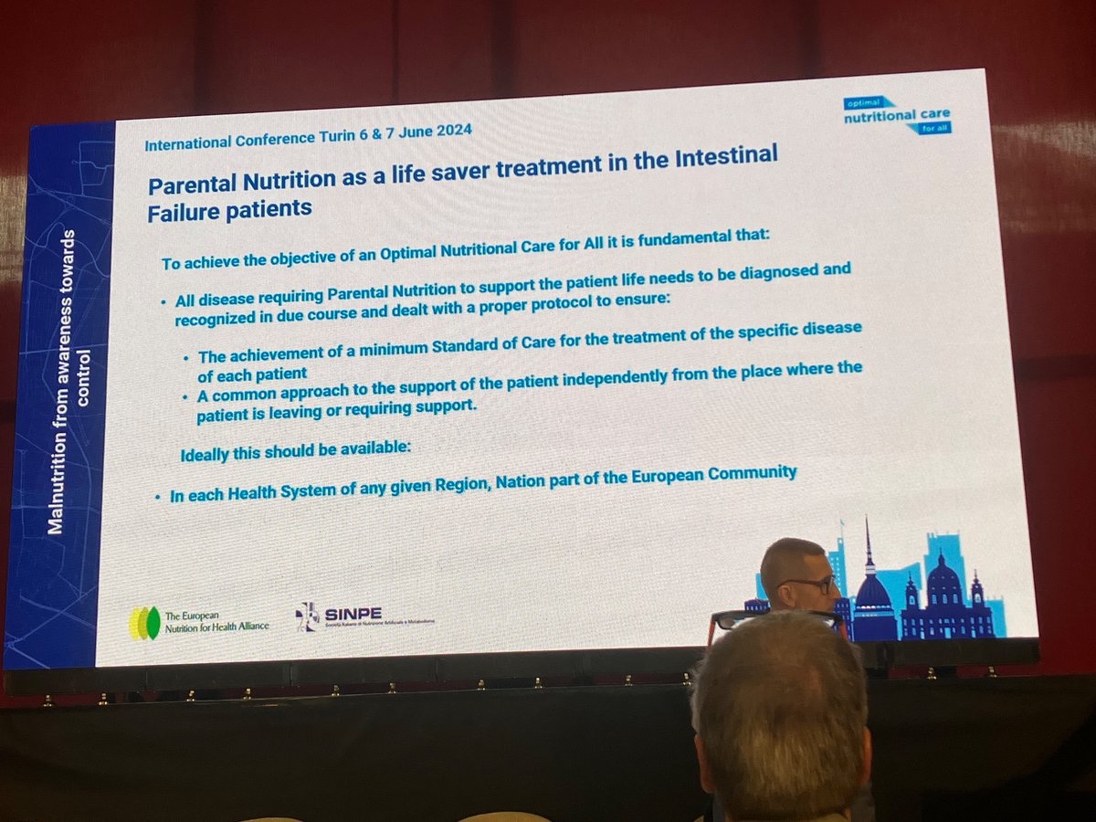 BSNA_UK's tweet image. “Parenteral Nutrition is a life saver treatment in the intestinal failure (IF) patients”. An inspiring presentation at the @ONCAcampaign conference #ONCA2024 #intestinalfailure