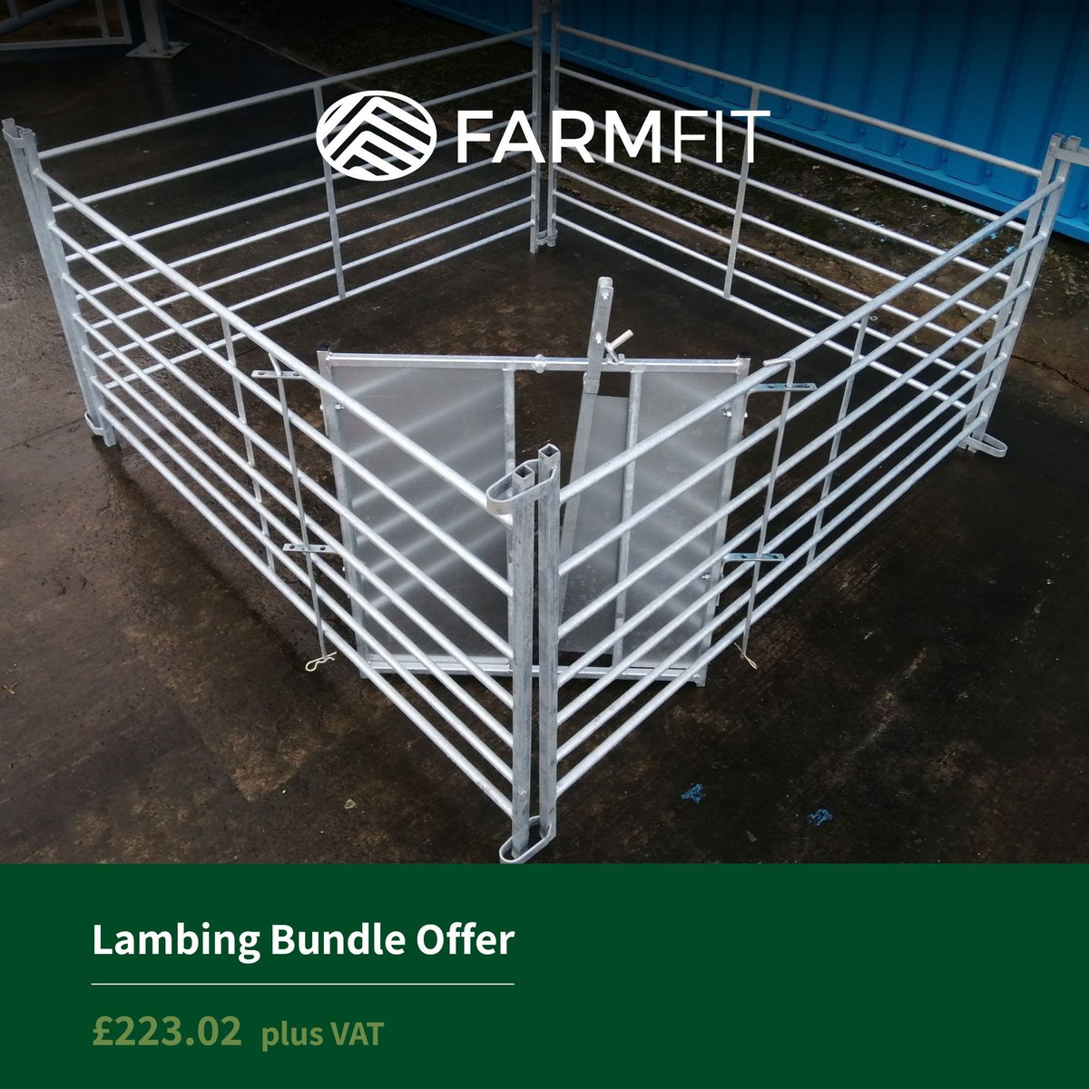 FarmFitUK's tweet photo. Discover our Lambing Bundle Offer!

Complete with 4x6' Interlocking Lambing Hurdles and 1x Lamb Adopter - enjoy savings when you bundle!

Order yours online today:
📞 01576 204 963
✉️ sales@farmfituk.com
🌐 https://t.co/aoke6B3ymI

#LambingSeason #BundleOffer https://t.co/OUul1Uvrk4