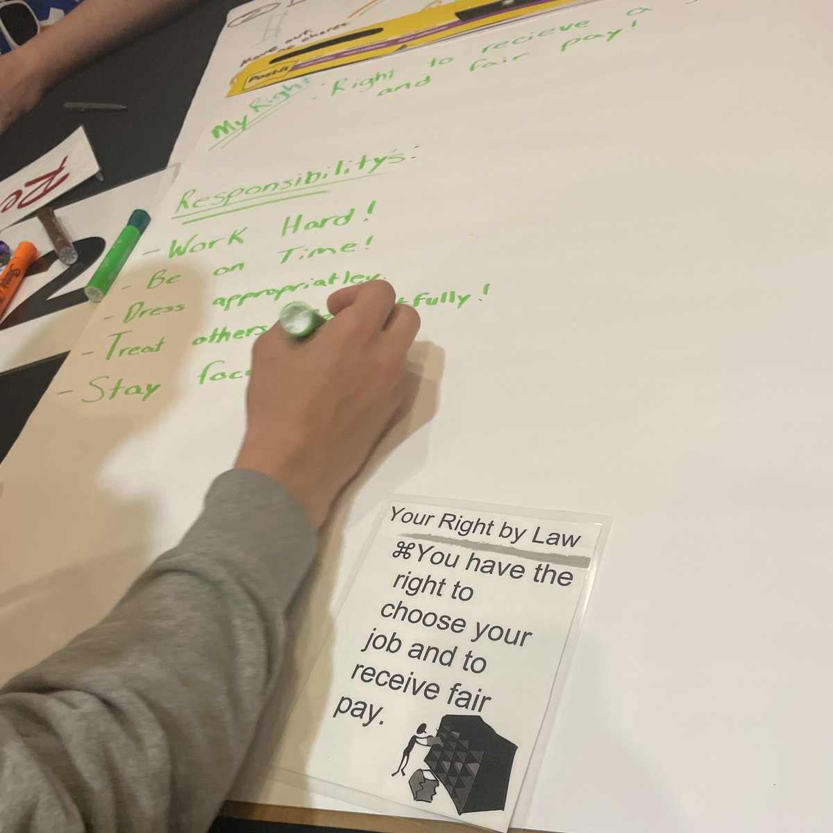 Keeping the energy up on Day 2 of Project STIR. Students are working in groups problem-solving around rights &amp; responsibilities. Planning for their futures and how to keep this going at their school!
<a href="/CLEMetroSchools/">Cleveland Metropolitan School District</a> <a href="/OSDA2013/">OSDA</a>
-Ohio Self Determination Association #sst3 #sst3sped