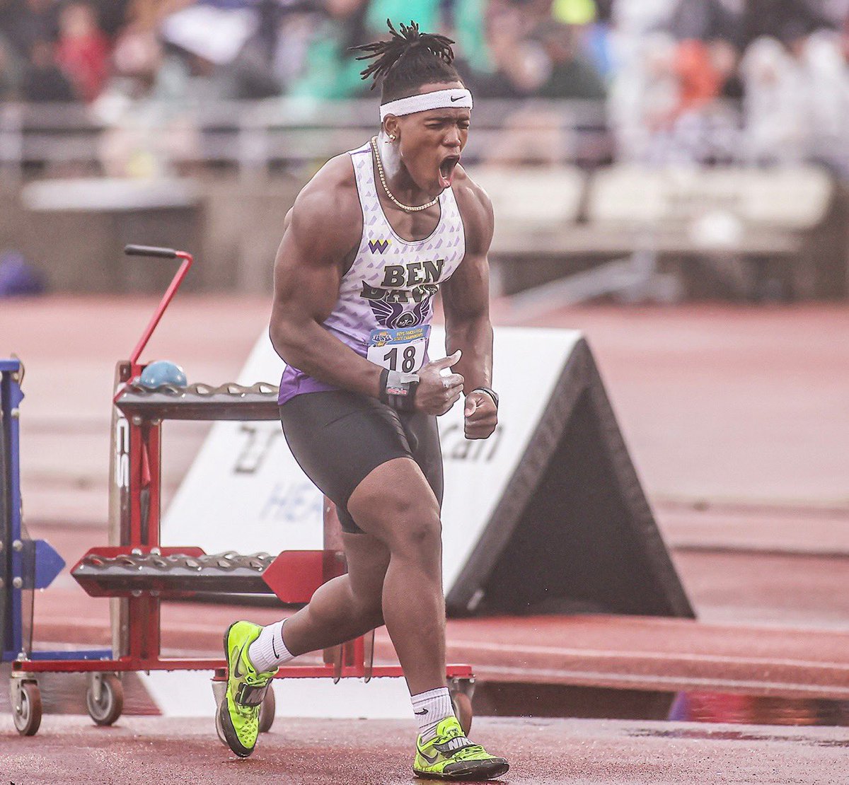 Hands down one of the best to ever do it <a href="/nylan_brown/">NYLAN BROWN</a> aka BIG OCHO!!! State Champ Shoot Put 2024 of INDY Record Breaking Year for this young King!!! Please everyone place your vote now for Track and Field Athlete of year for HARD WORK PAYS OFF!!! #8TEAMOCHO #DONTSTOP #GODSWORK