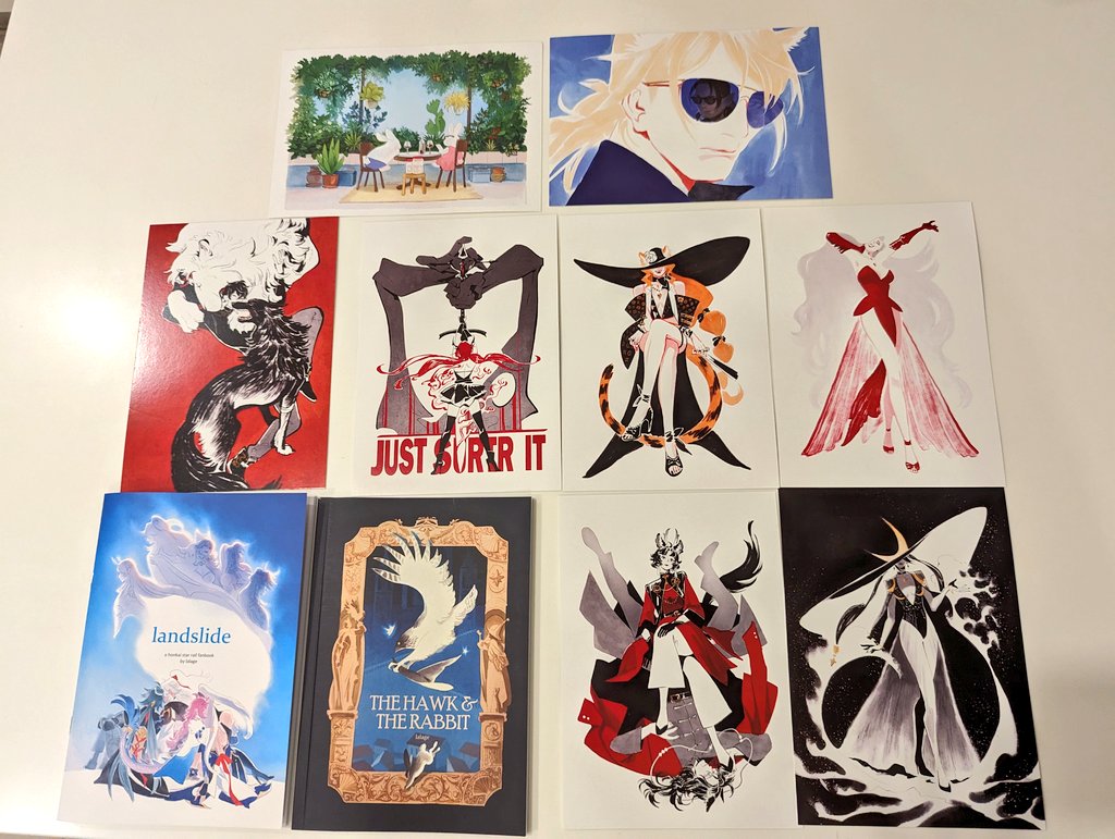 New books and prints for cafkl 2024! original comic, HSR (hcq) comic, assorted prints at booth k45. Let me close wuwa and make a list