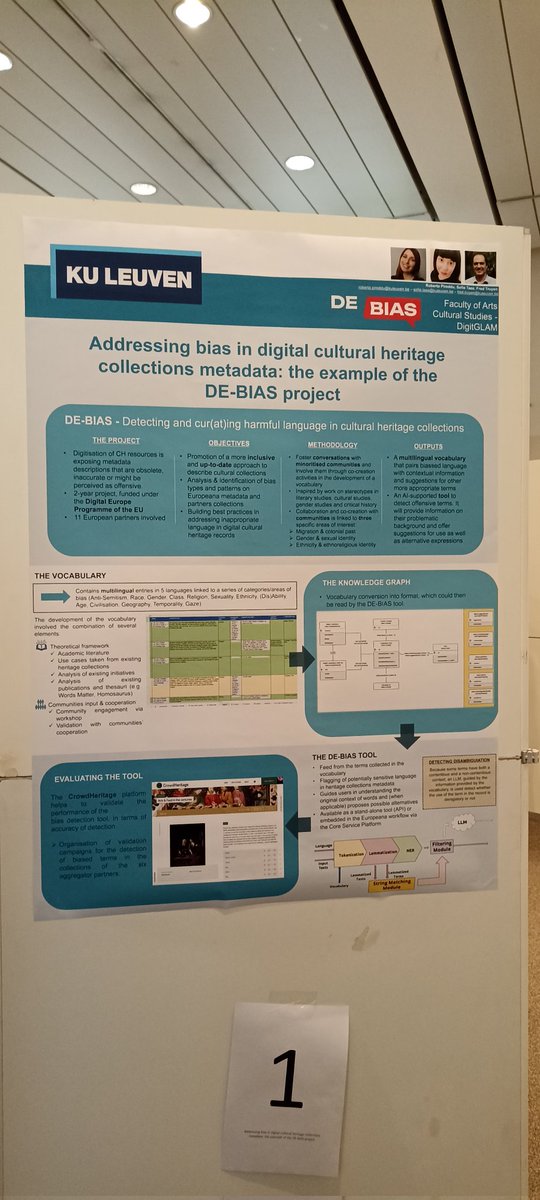 Roberta Pireddu (@piredduroberta) on Twitter photo Thrilled to present the #DeBias project today at the #DHBenelux24 in Leuven together with the KU Leuven team <a href="/FredTruyen/">Frederik Truyen</a> <a href="/SofieTaes/">Sofie Taes</a> Thrilled to present the #DeBias project today at the #DHBenelux24 in Leuven together with the KU Leuven team <a href="/FredTruyen/">Frederik Truyen</a> <a href="/SofieTaes/">Sofie Taes</a>