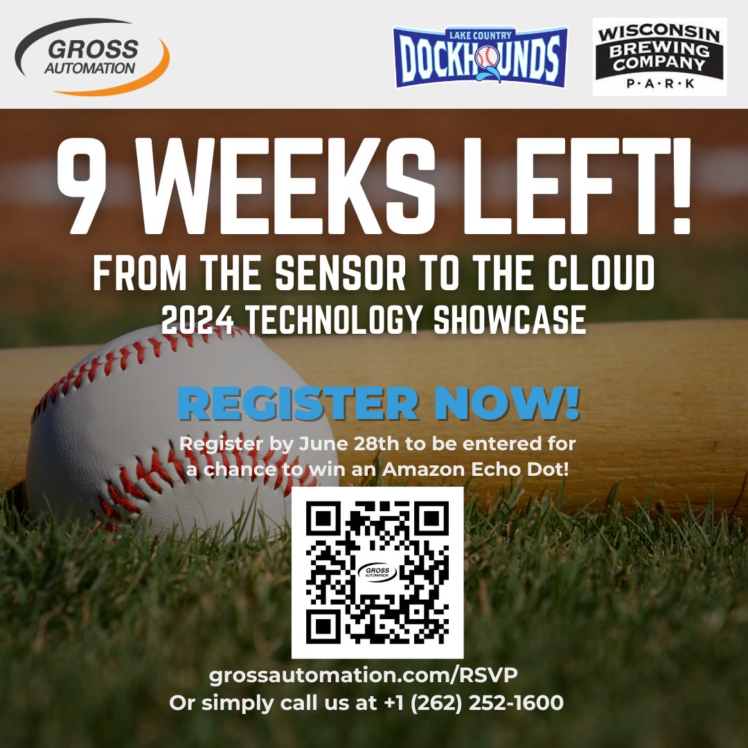 The countdown is on! With just 9 weeks left until our 2024 Tech Showcase, we're in the final innings of preparation.
When: August 8th, 2024 | 11am-4pm (Happy hour from 4pm-6pm)
Where: Lake Country DockHounds | WBC Park
1011 Blue Ribbon Circle N., Oconomowoc, Wisconsin 53066