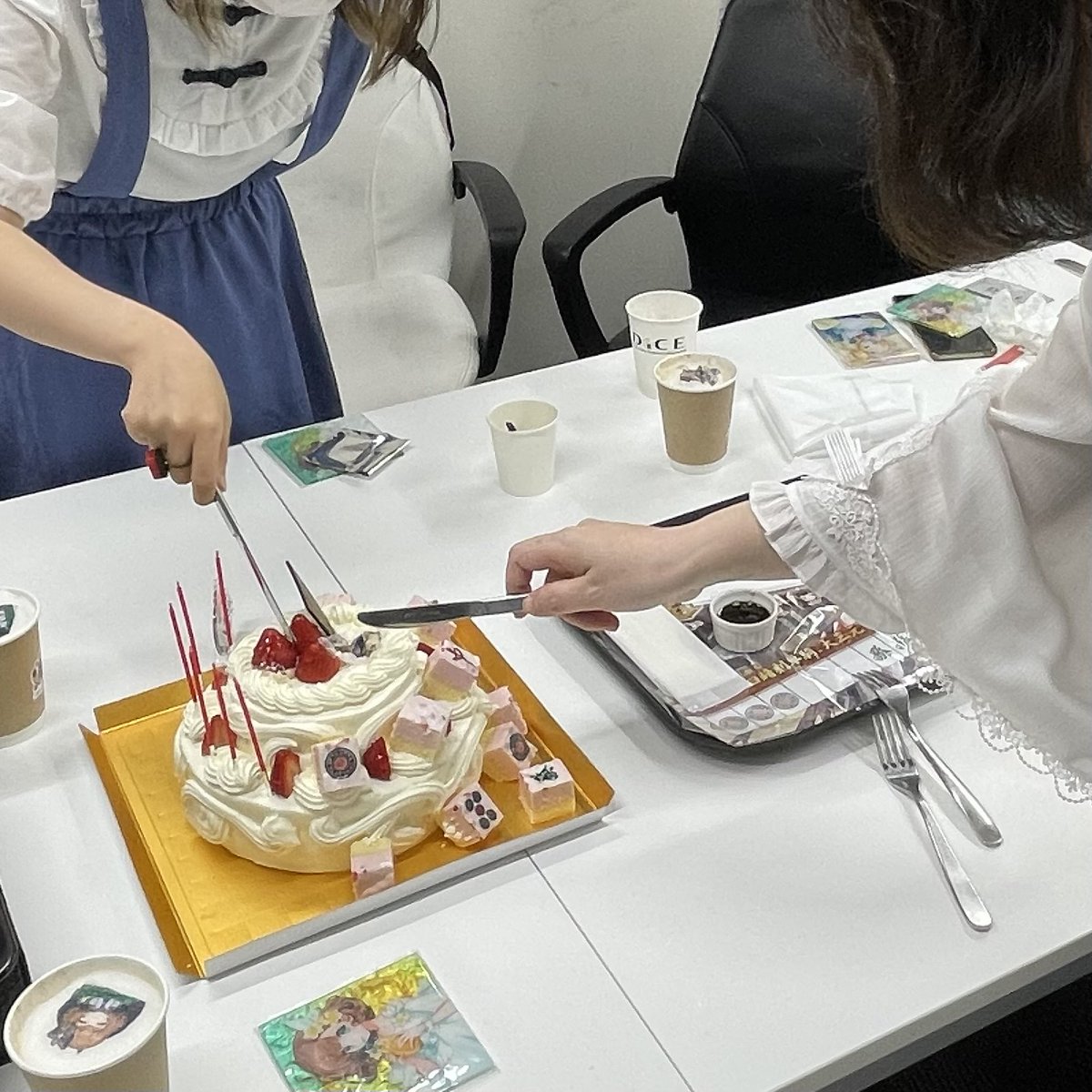 #ダイス雀魂コラボ2024 雛桃お誕生日会してきたのです!DiCEさん取り皿とかくれてとっても感謝なのです!!最高のバースデーをありがとうなのです🐣🍑 