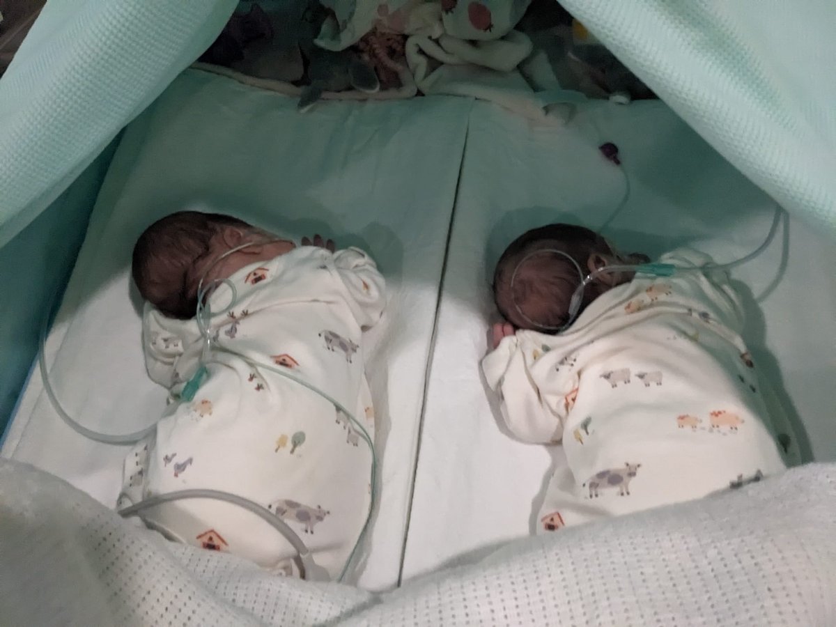 Ivy & Ella …our warrior twins
Born five weeks apart & getting closer every day…
Ivy born at just 23 weeks 12 w ago & Ella at 28 7 w ago and still 4 weeks off their due date !
Look at how they’ve come on…!