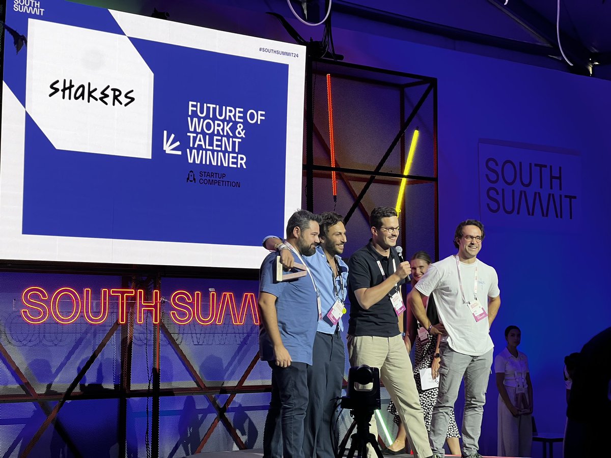 ⭐️ WINNER for Future of Work &amp; Talent
<a href="/shakersworks/">Shakers</a>! Congratulations 👏🏻
📍The Next Big Thing
#SouthSummit24 #Winner