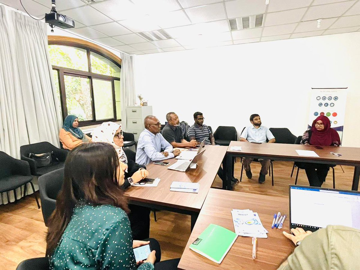 librarymv's tweet photo. World Environment Day hybrid event at the library, with key stakeholders and NGO’s regarding the importance of water quality and quantity enhancement &amp; water safety planning awareness (WASH) in collaboration with @watercaremv @kfcitycouncil https://t.co/Q4GWXY0Ngs