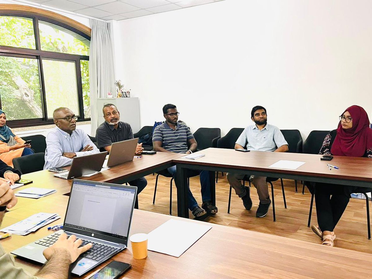 librarymv's tweet photo. World Environment Day hybrid event at the library, with key stakeholders and NGO’s regarding the importance of water quality and quantity enhancement &amp; water safety planning awareness (WASH) in collaboration with @watercaremv @kfcitycouncil https://t.co/Q4GWXY0Ngs