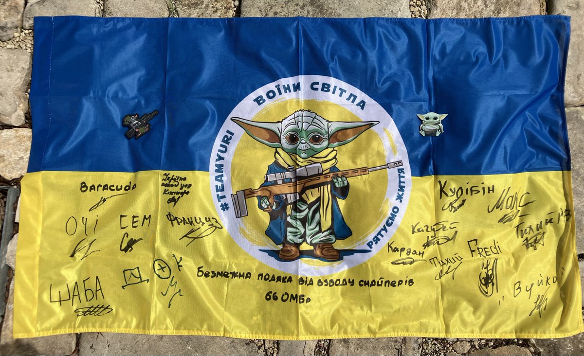 GMClarke21's tweet image. Very honoured to receive this from #TeamYuri
66th snipers π«‘
Especially moving for it to arrive on the day we are commemorating the unfathomable bravery of those who landed on the beaches of Normandy to push back the evil of the Nazi oppression of Europe β€οΈβπ©Ήππ#StandWithUkraine