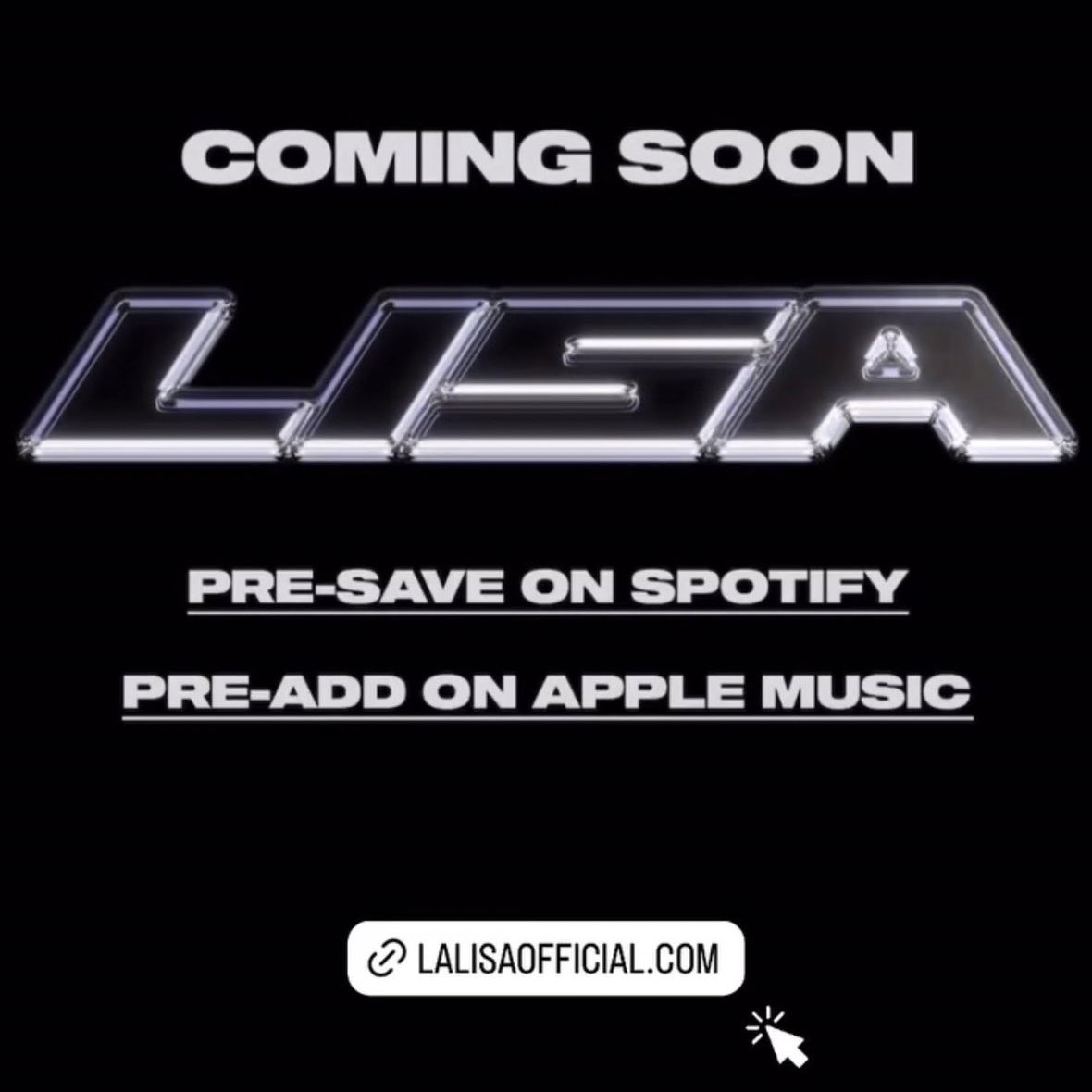 BLACKPINK’s LISA officially announces comeback via her LLOUD's website.