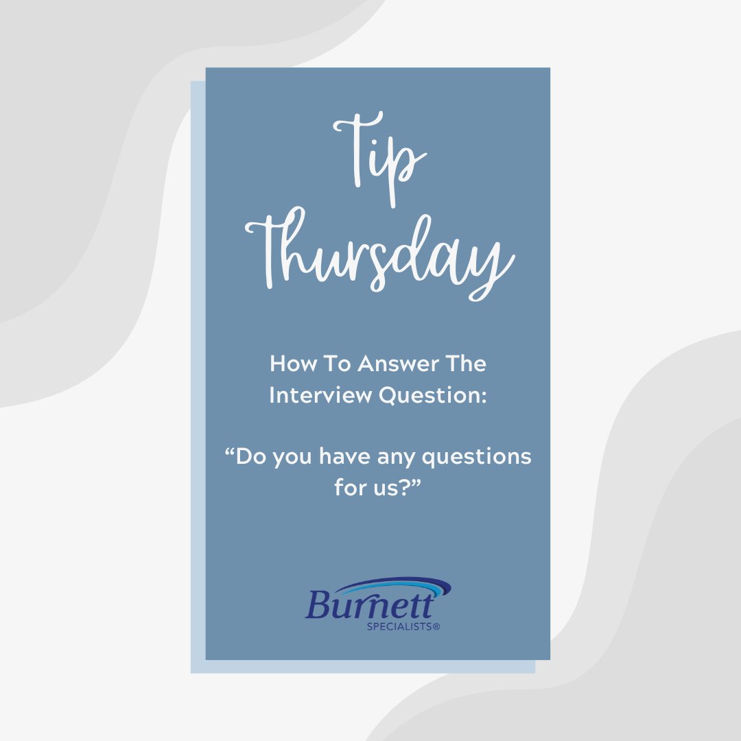 workwithburnett's tweet photo. Tip Thursday: Nailing the Interview Finish! 💼🎯 Mastering the art of asking the right questions when the tables turn. Let's ace that post-interview moment!
#TipThursday #InterviewTips #InterviewQuestions #HowToAnswer https://t.co/pVhFPPJmOX