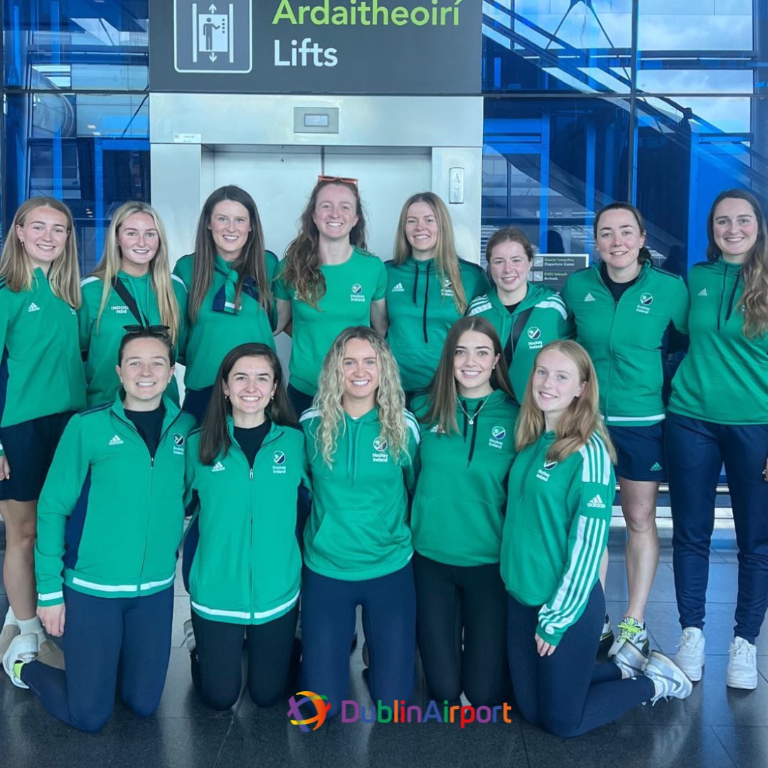 DublinAirport's tweet image. Best of luck to Ireland’s Senior Women’s Indoor Hockey Team heading to Philadelphia to play USA in a 3 day series 🥅