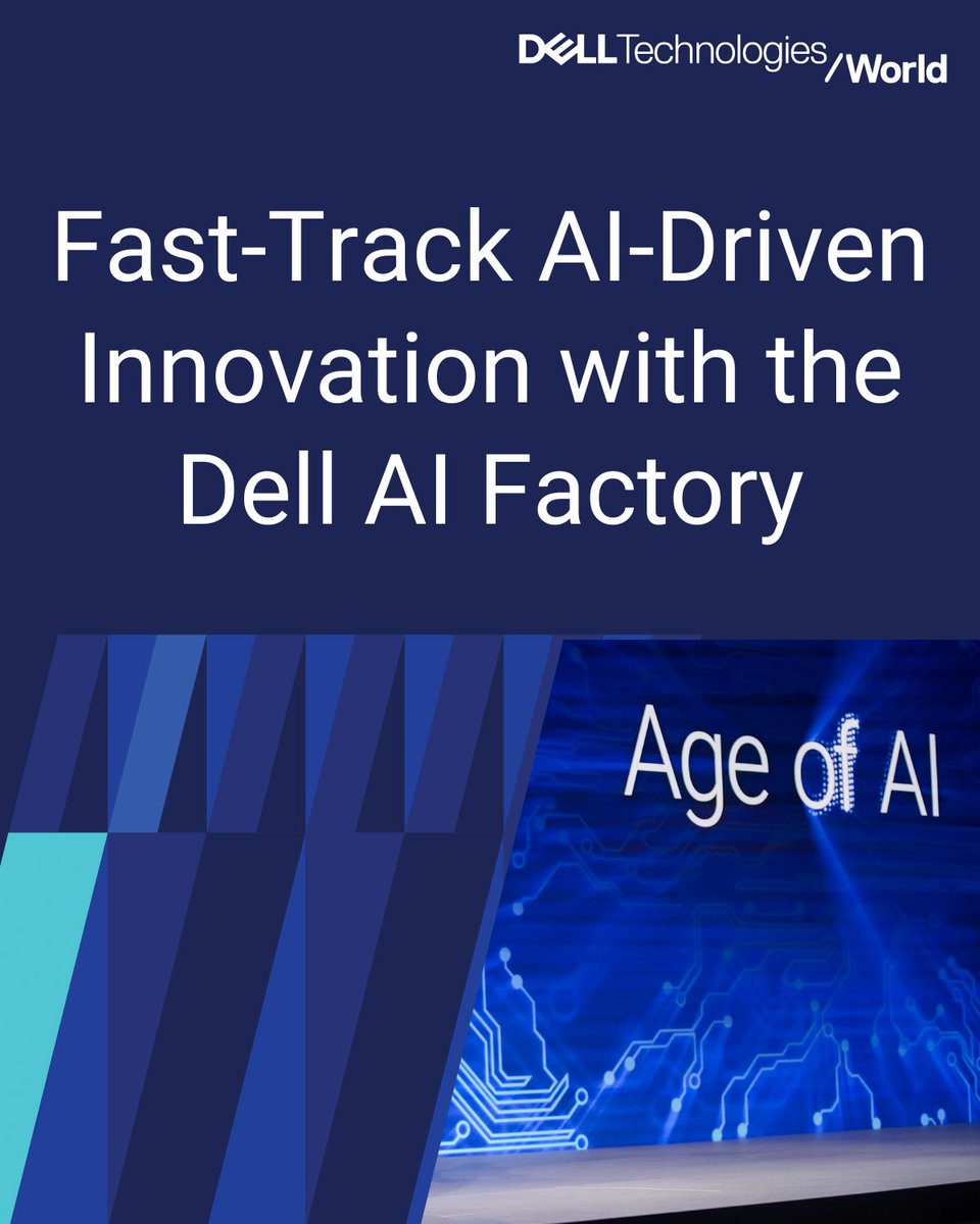 DellSvcsAOD's tweet photo. Our end-to-end #AI portfolio spanning client devices, servers, storage, data protection and networking form the foundation of the Dell AI Factory. Learn about our new offers purpose-built to meet increasing AI demands. 💻 https://t.co/aHzfrT8aie #DellTechWorld #iwork4dell https://t.co/l5RDJTYsKy