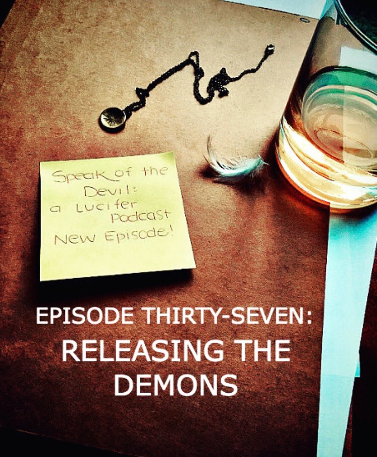 speakofdevilpod's tweet photo. speak of the devil: a lucifer podcast NEW EPISODE!

episode 37, “releasing the demons” is now available to listen (link in bio).

join us for 3.03 of #lucifernetflix as we welcome back maze and laugh way too hard at our boy daniel. #deckerstar https://t.co/pHLRb6nNK6