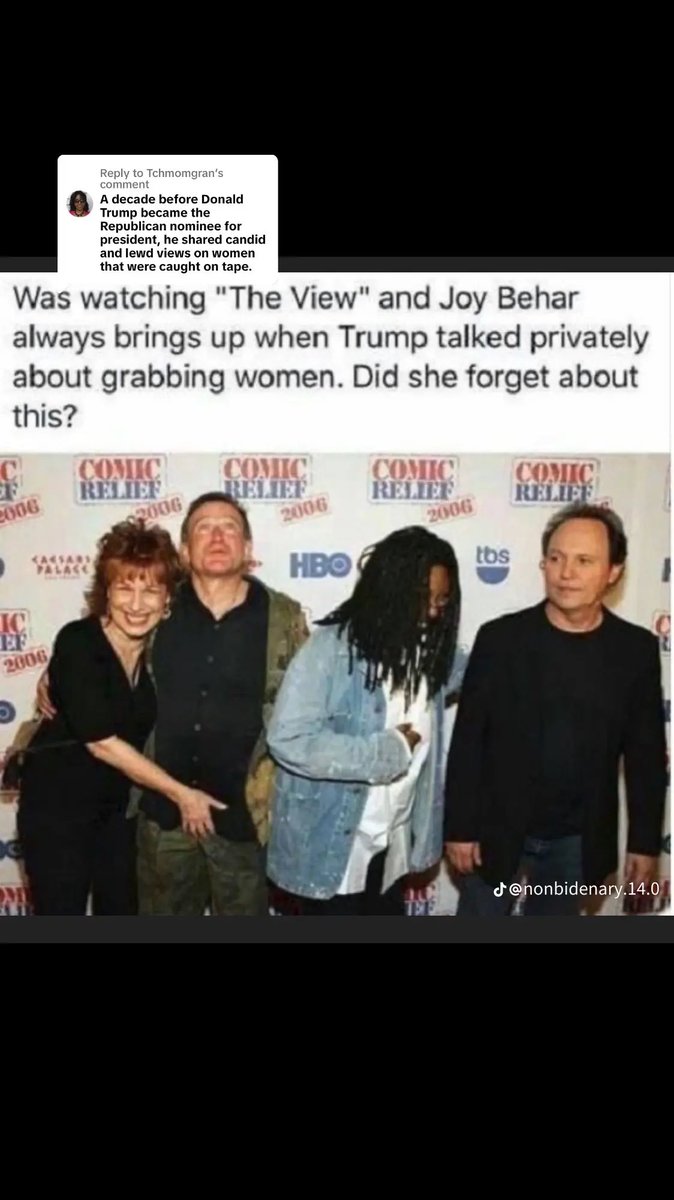 splash2's tweet photo. @TheView @JoyVBehar @Brianteta Way to grab em by the b⚾️lls @JoyVBehar https://t.co/CkXDAKiXFY