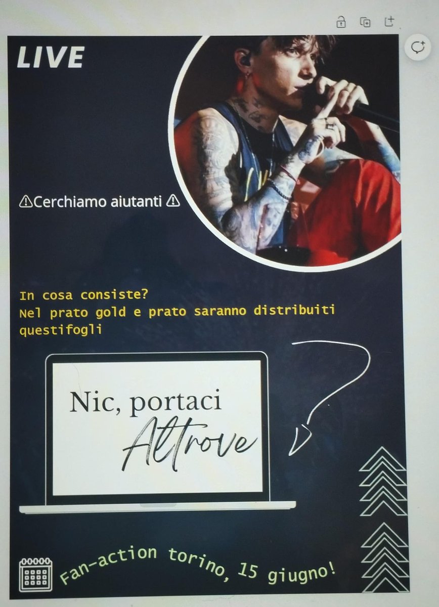 ChantalLibero's tweet photo. 15 GIUGNO ULTIMO A TORINO! PER PA FAN ACTION TROVATE QUI TUTTE LE INFORMAZIONI! https://t.co/OFMnkKUS6C