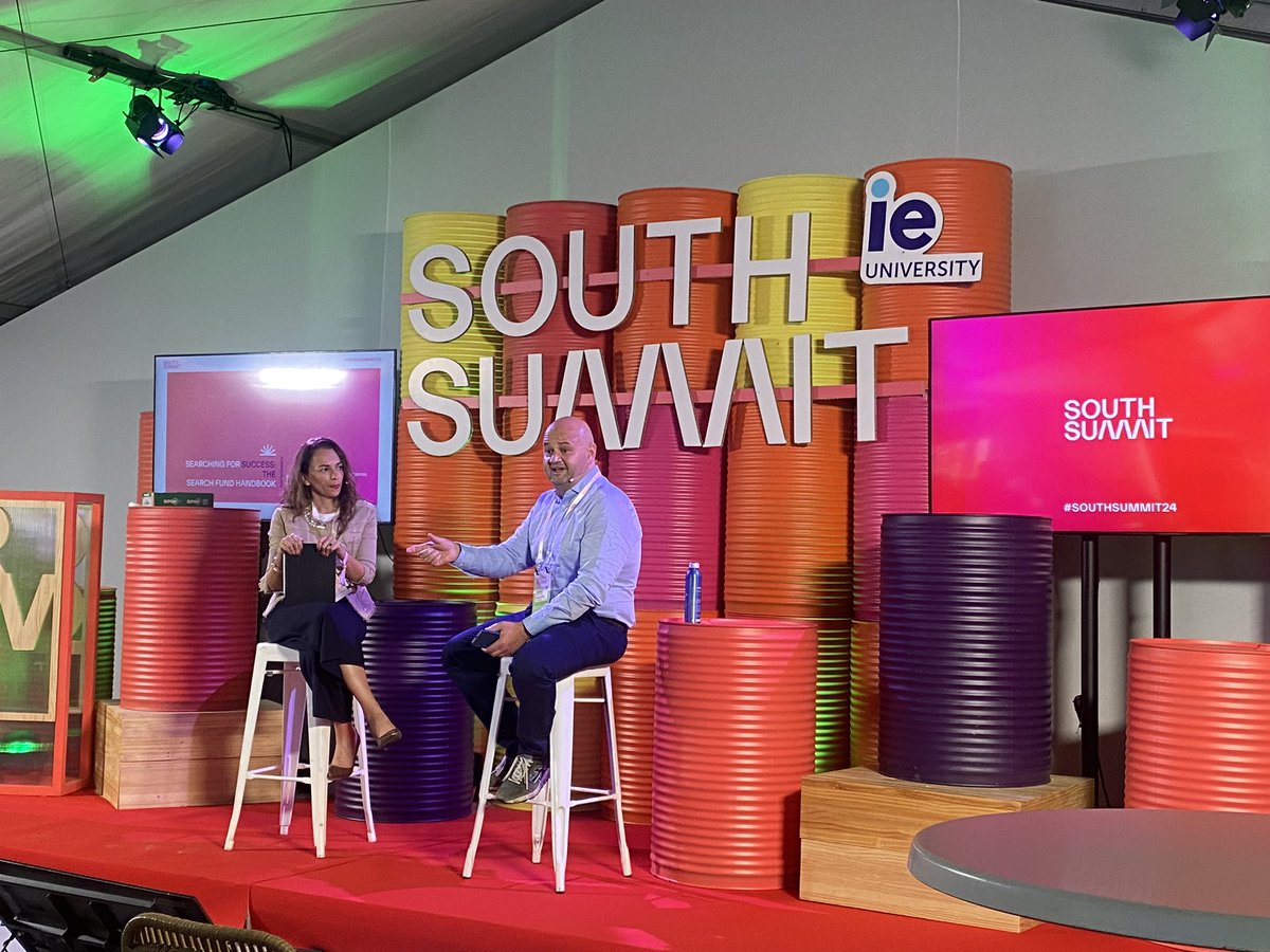 Growth Stage 📍

•Silvia Martinez (Lexcrea S.L.P)
•Ibrahim Abdel Rahim (Moonbase Capital) 

Our Search Funds experts are discussing the various aspects of investment models, acquisition and risk &amp; return considerations. 🤔

#SouthSummit24 #SearchFund