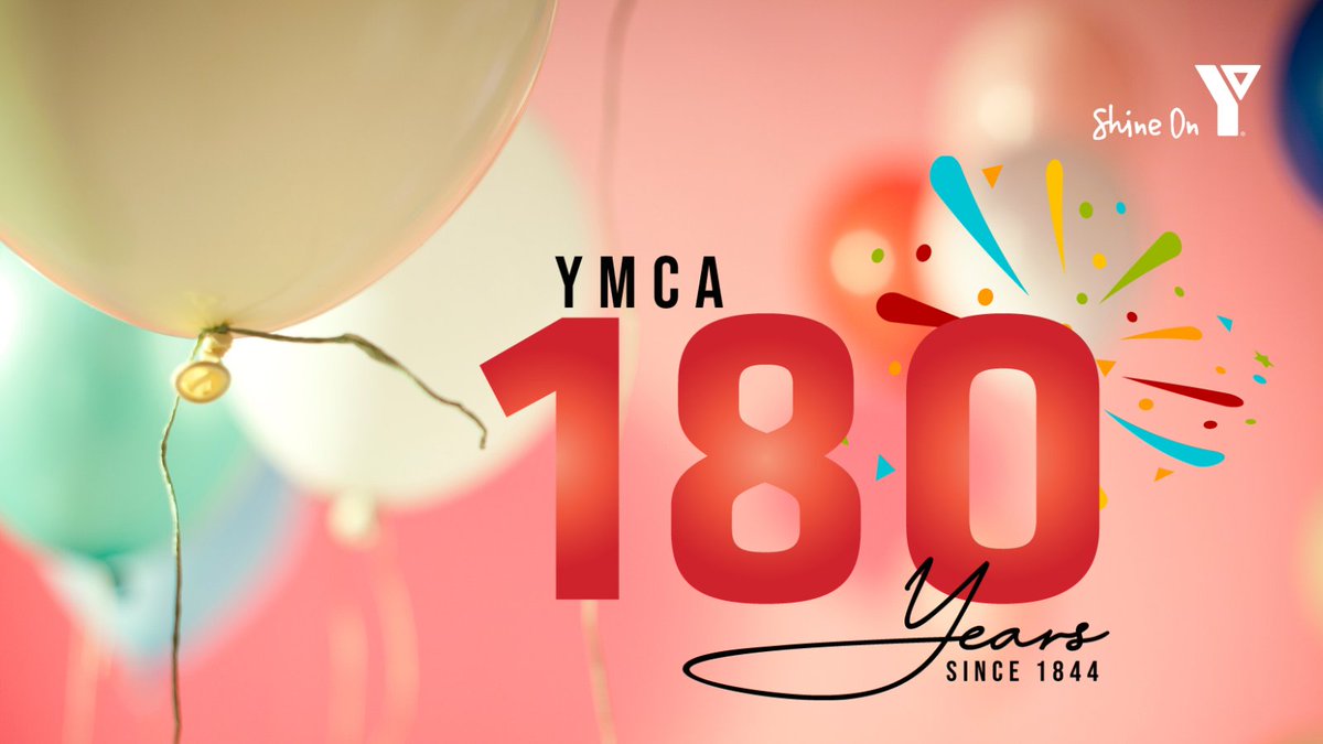 Today, the World YMCA movement is 180 years old: ymca.int/ymca-180-anniv….

Today, we celebrate 180 years of responding to and meeting community needs!

In 2024, we continue to champion &amp; work toward helping to build a just, sustainable, equitable, and inclusive world for all! 🥳