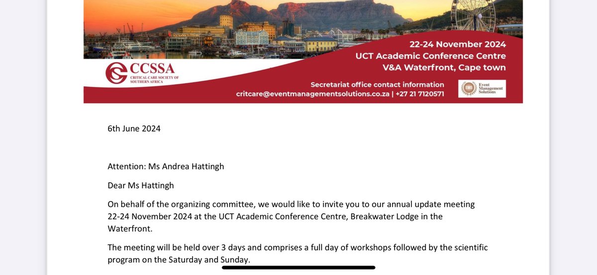 andreabooth7's tweet photo. Guess who has been invite to present!
#lifegoal #ICURN #psychologicalsafety #MPhil #UCT https://t.co/woMsT3HaCF