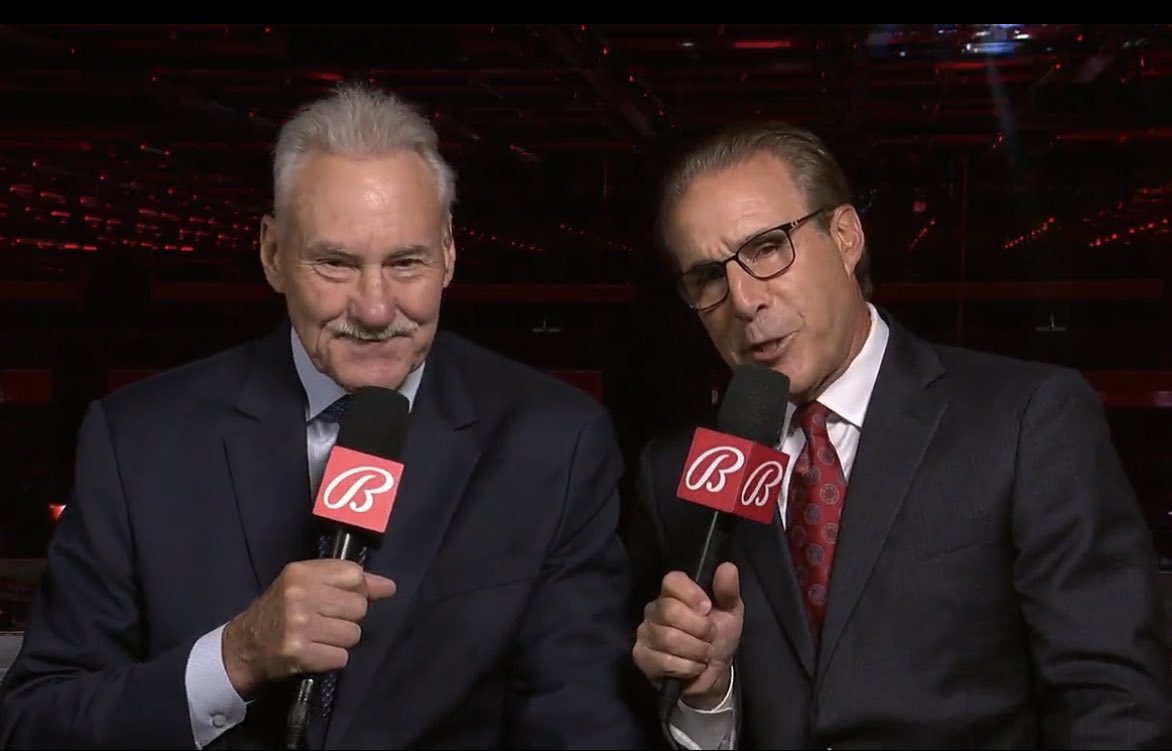 BradGalli's tweet photo. Best of the best: the Red Wings broadcast team again ranked No. 1 in The Athletic’s survey of NHL broadcasts. 

Mickey Redmond and Ken Daniels make a duo that is truly unmatched https://t.co/MvyKPwHcnG