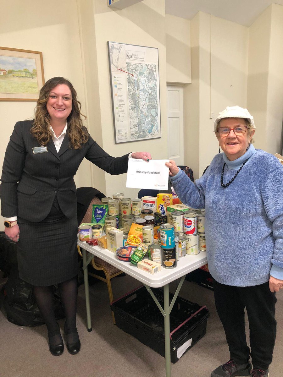 This week is Volunteers' Week and, as a business, we support several local charities. 

Here we are making a donation to the Brinsley Food Bank following our annual Christmas appeal.