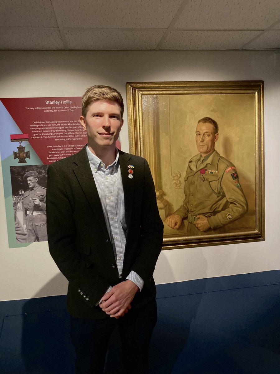 I marked the 80th anniversary of #DDay by visiting the <a href="/GreenHowards/">Green Howards Museum</a> museum exhibition in Richmond. I learned about Stan Hollis, member of the GH 6th Battalion &amp; only soldier given the Victoria Cross for gallantry on DDay. As someone born into an army family I’m proud &amp; humbled.