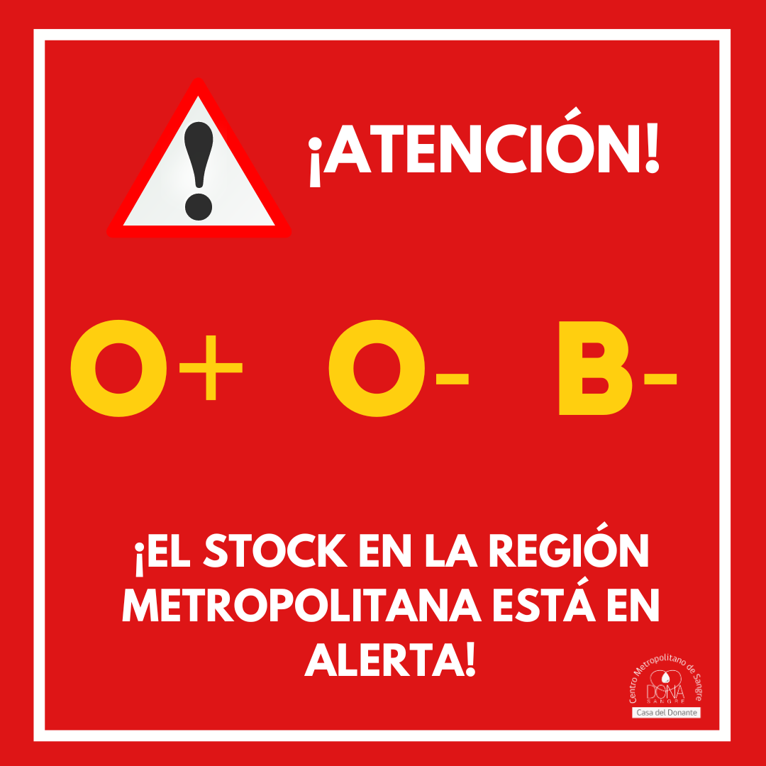 DonaSangreStgo's tweet photo. ⚠#ALERTA
Estamos en una situación crítica con los grupos 🩸 O+ , O- y  B- Si eres de estos grupos sanguíneos, ¡tu donación es especialmente necesaria!  Si cumples los requisitos acércate a donar a tu centro más cercano, sino puedes donar, comparte esta información 💪 https://t.co/q6gtirsFOY