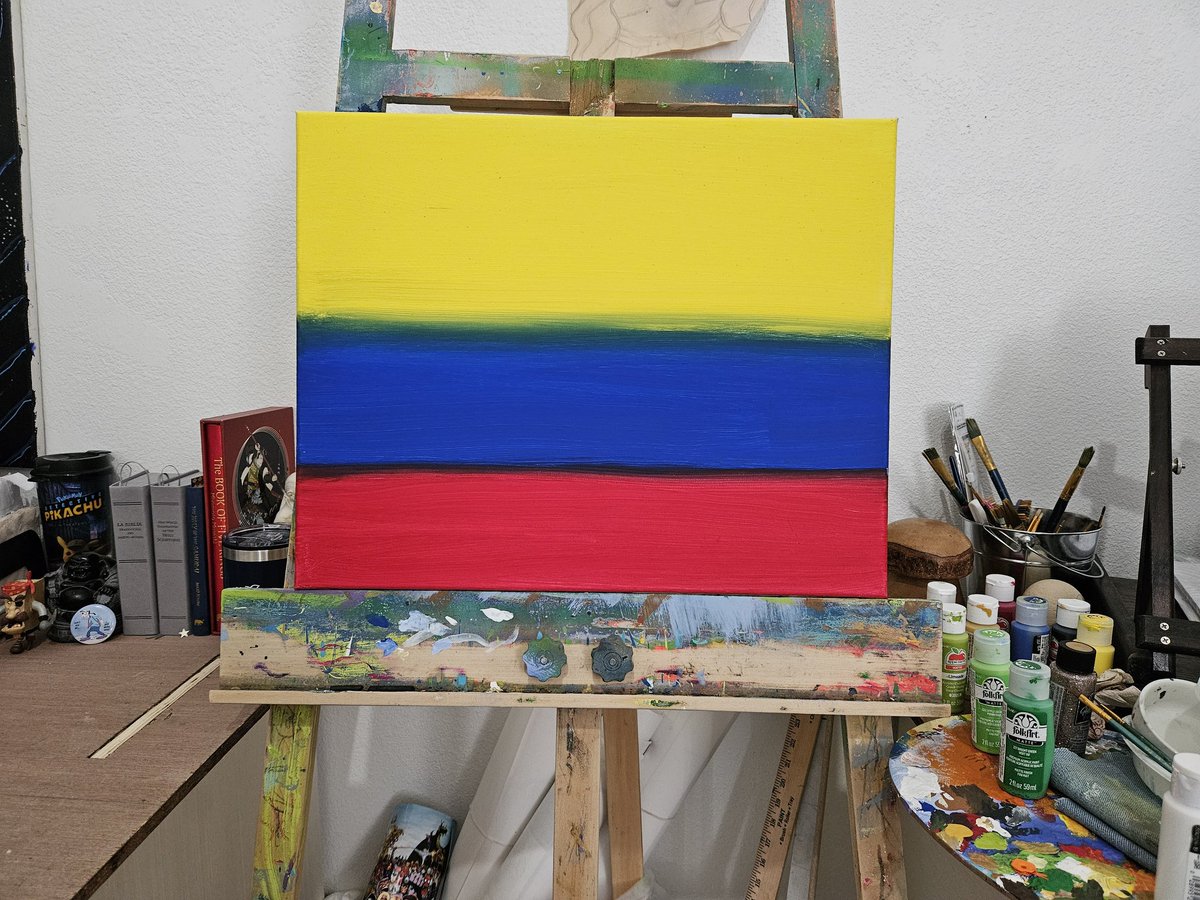 AdrielRestrepo's tweet photo. 🎨👨🏻‍🎨🇨🇴
A layer of paint on a new artwork started today. https://t.co/qnqOfDOoke