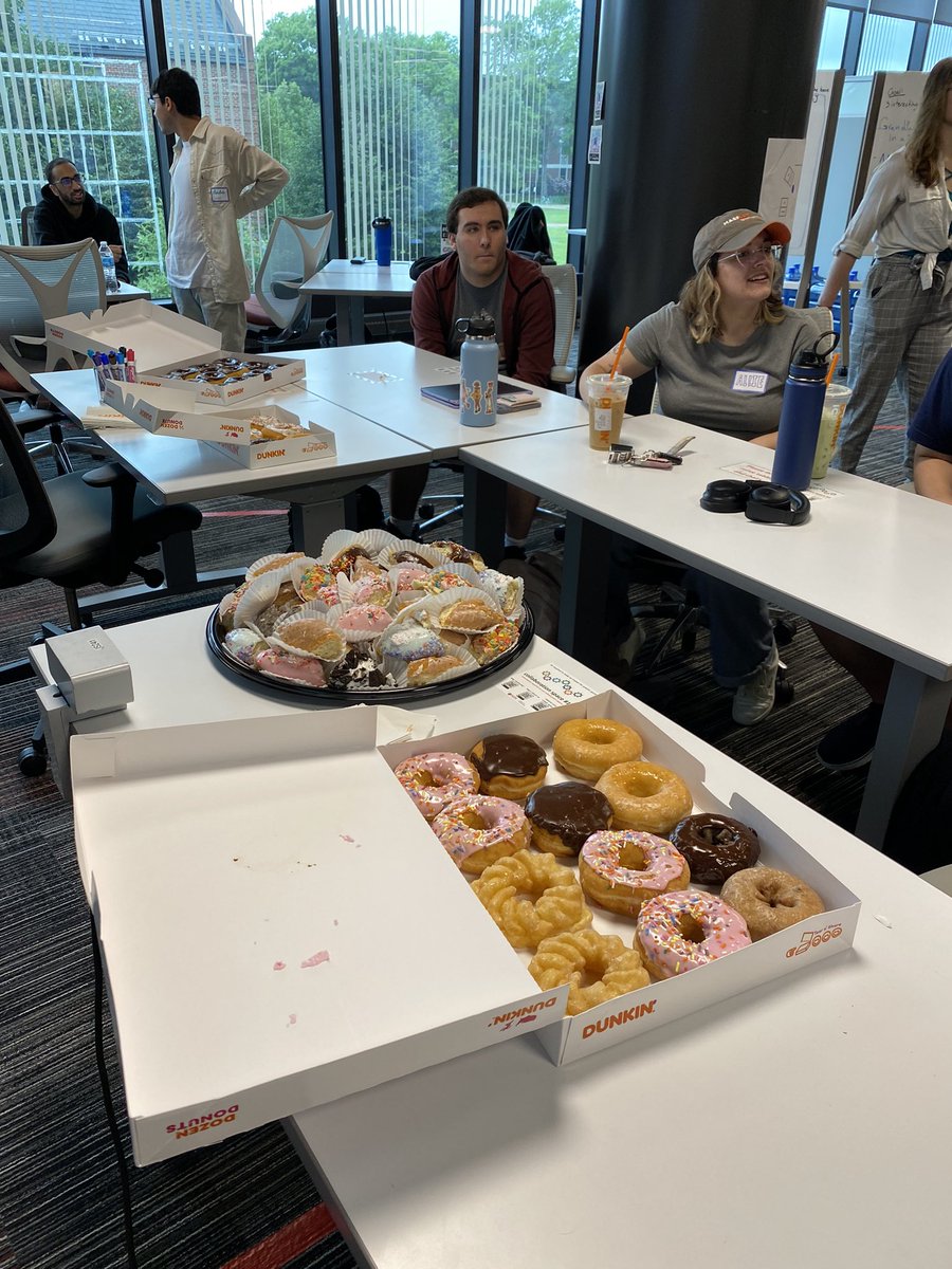 mass_digi's tweet photo. 🍩 Happy National Donut Day! With everyone in one spot, we decided to celebrate 24 hours early! https://t.co/Ulzu7BKep9