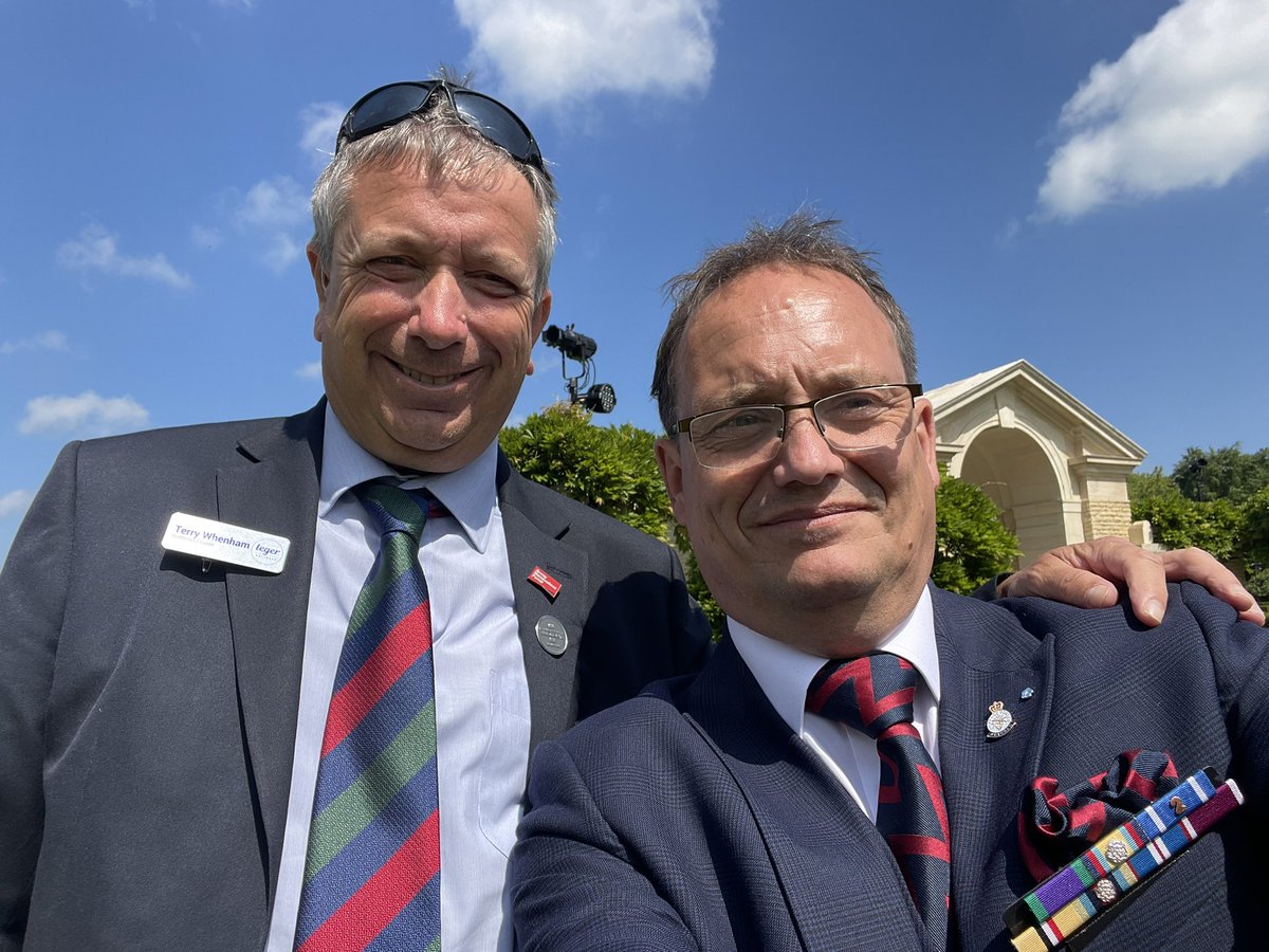 Out with <a href="/TerryWhenham/">Tales From The Battlefields Podcast</a> at Bayeux cemetery for #dday80