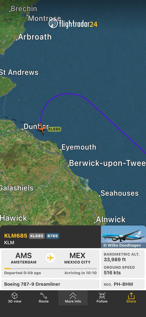 mil_scot's tweet photo. Flight #KL685 from Amsterdam to Mexico City possible divert
https://t.co/9CAU3KcKm0 https://t.co/ivgGbHPi9z