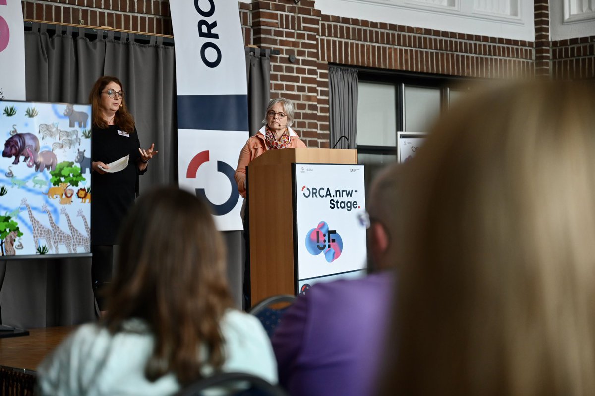 ORCAnrw's tweet photo. Auf der https://t.co/InagjiuZmn Stage geht es aktuell um Digitale Barrierefreiheit. „Für viele notwendig, für alle ein Gewinn.“ sagen @haage_anne und Alexandra Habicher. #UFFestival https://t.co/NgnFcOvAGL