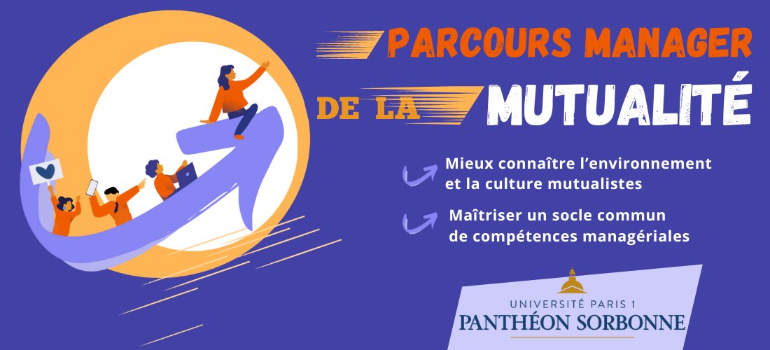 La branche Mutualité lance un parcours de #formation spécifique en direction des #managers de la Mutualité en partenariat avec <a href="/SorbonneParis1/">Université Paris 1 Panthéon-Sorbonne</a>. Objectif : soutenir et développer les compétences des managers de proximité. Plus d'infos : linkedin.com/feed/update/ur…