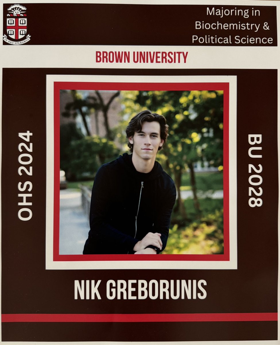 StacyGreborunis's tweet photo. @nikgreborunis and a fellow #Okemos grad were featured on @WILXSTUDIO10!Looking Ahead to the Future with Grads of Okemos High https://t.co/pynYTnVfeO via @YouTube
@SuperOkemos @BaseballOkemos @KenHintzeAD @BrownUniversity #bruniverse https://t.co/zSjGKow8Wr