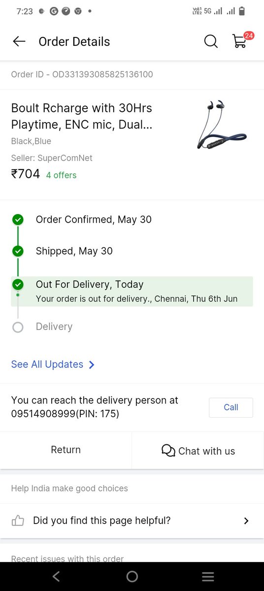 ShuklaBrothers's tweet photo. @Flipkart This is not right for me. It is going against what we expect from Flipkart. Everyday we call and say that we will deliver it tomorrow. This complaint should be taken care of immediately. https://t.co/hi8Zi6NfOT
