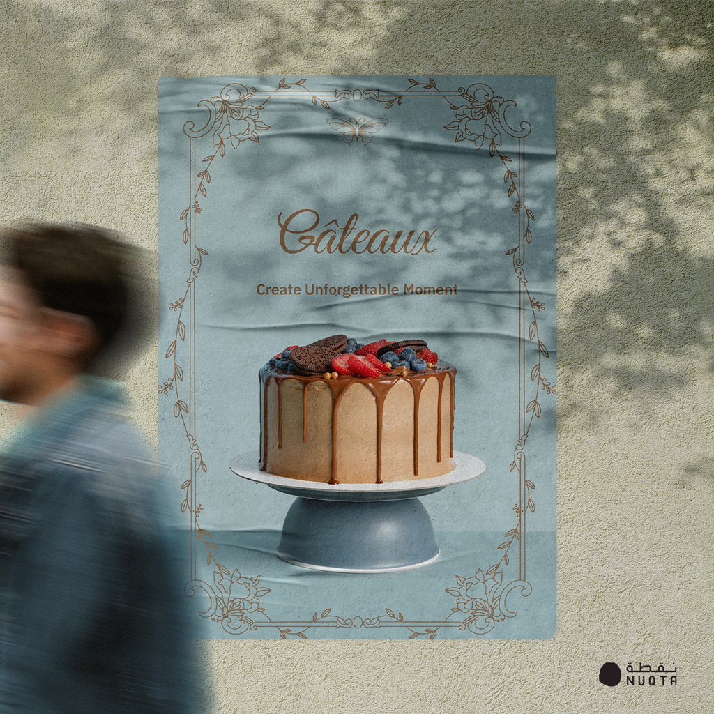 NuqtaCc's tweet photo. إعادة تصميم هوية @gateauxoman ، تم تصميمه بنمط فرنسي يجسد كلمة جاتو الفرنسية. 🎂
.
كما قمنا بمتابعة تفاصيل انعكاس الهوية في التصميم الداخلي و الواجهة الخارجية مع المبدعين في شركة (@Hama_designs ) المختصة بالتصميم الداخلي✨ https://t.co/lFMUg1Ycag