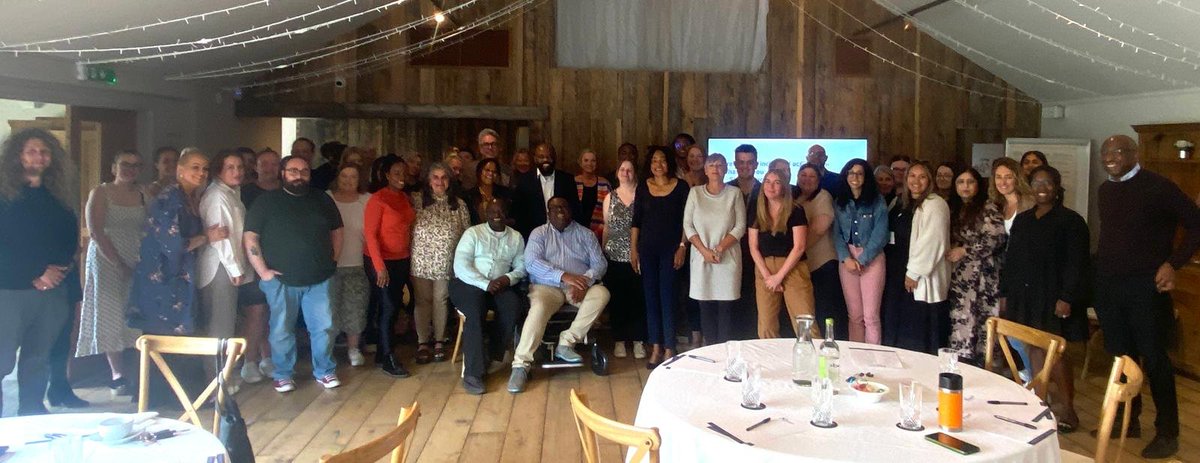 PETLeicsCC's tweet photo. It was a privilege to listen to @clentonF and @TLAP1  this week at our NQSW Conference. Lots to think about and lots to take away from the session on how we can dismantle barriers and discrimination in our work. What a great turn out!! https://t.co/CTdwVBcm8s