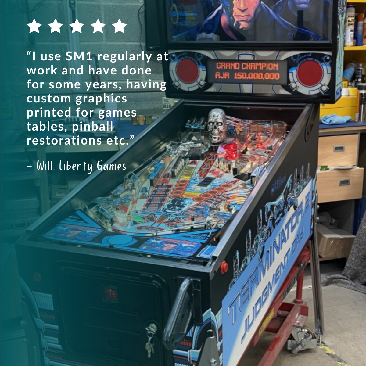 SM1PrintStudio's tweet photo. On a regular basis, we produce visually stunning graphics for Liberty Games using our exceptional Monomeric Vinyl. This is an excellent choice for machinery that experiences frequent utilisation.

Appreciate your Google review! #libertygames
#testimonialthursday #clientfeedback https://t.co/ZjWCcHyFMU