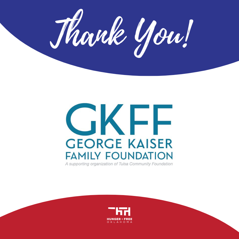 HungerFreeOK's tweet photo. Thank you George Kaiser Family Foundation! Your support helps us advocate, build public-private partnerships, and ensure our neighbors in need have access to crucial food resources like SNAP, School Breakfast, and Double Up Oklahoma. #ThankfulThursday #EndHungerInOK https://t.co/L8FOB0FSpV