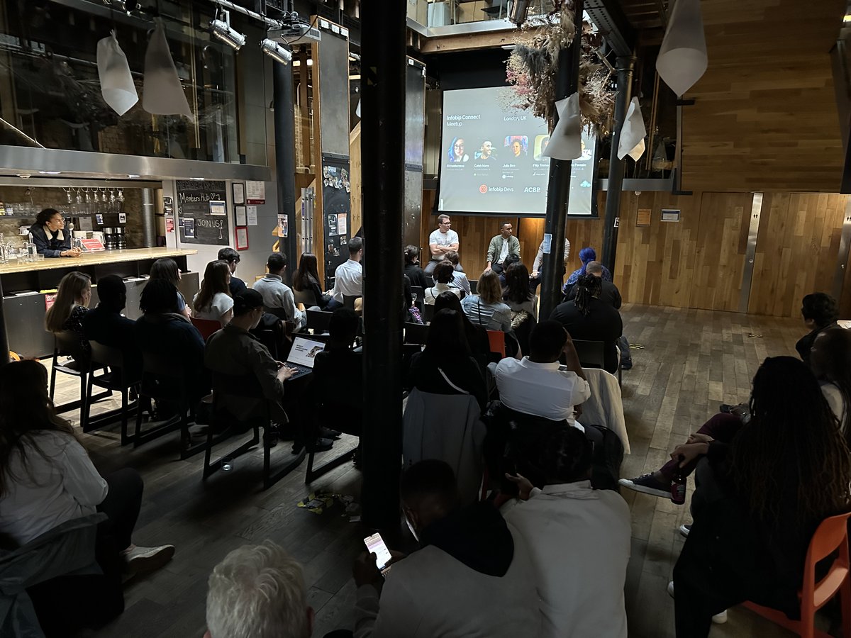 Infobip's tweet photo. This week we hosted our second Infobip Connect Meetup in London. 🙌 Many thanks to our partners for this event Association of Croatian British Professionals (ACBP), amazing speakers, and everyone who attended the event! 🚀
#OneCommunicationsPlatform https://t.co/x2TYkjAjPQ
