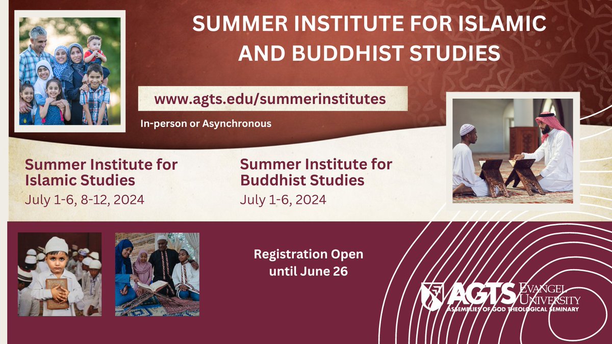 JumaaPrayer's tweet photo. Looking to learn how to share Jesus with Muslim people in your community? Take advantage of one or two weeks of training offered by AGTS this summer--either in-person or asynchronously. For details: https://t.co/UQhwLlu4La
#reachingmuslims #agwm #usmissions #assembliesofgod https://t.co/RbbzmTNOjk