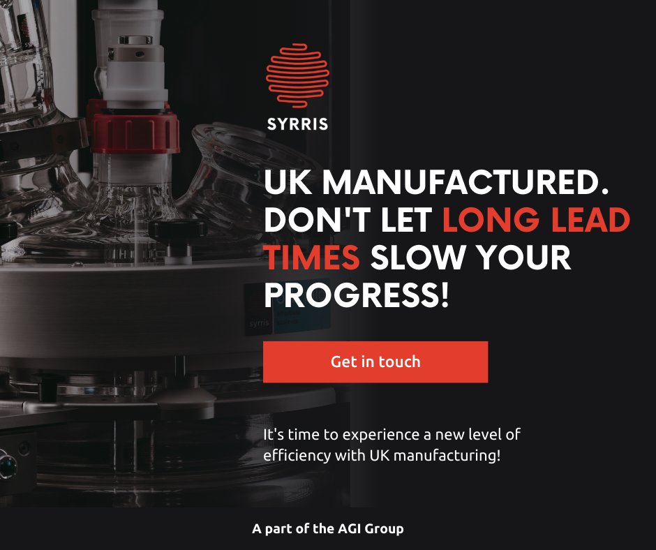 syrris's tweet image. Tired of delays holding back your batch projects?

Experience efficiency with our UK manufacturing! We&apos;re committed to delivering rapid order fulfilment and seamless progress.

Reach out to Syrris today: ow.ly/MXIq50RMWSm

#BatchReactor #DrugDiscovery #BatchChemistry
