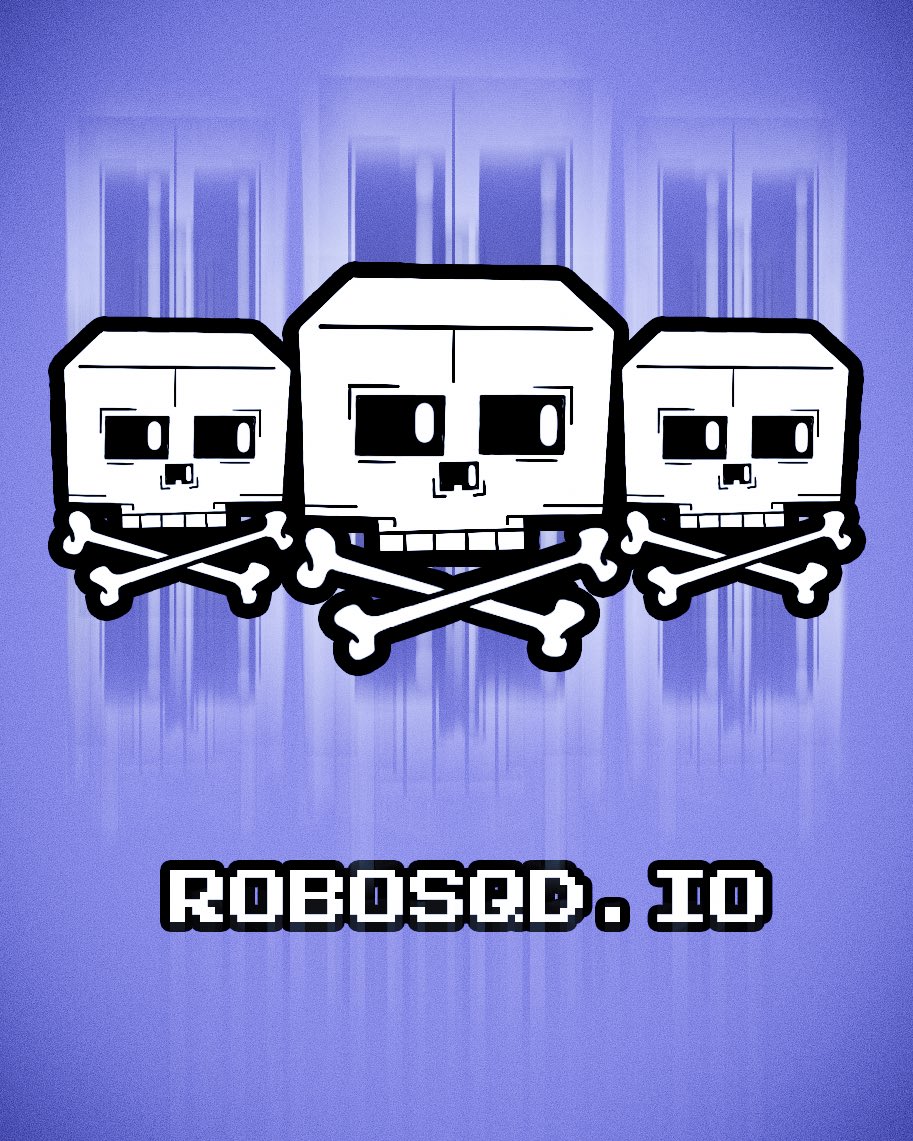 Gm🖤

🚨Our official website is live🚨

Robosqd.io 🔗

You can find information about Roadmap and Utility there🔥🏴‍☠️