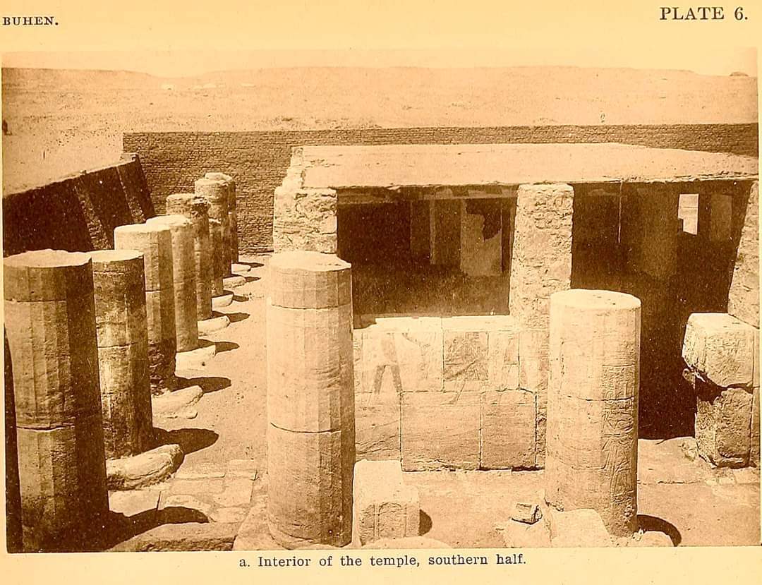 NubianGeographi's tweet photo. The Southern and northern Interior of Temple of Hatshepsut at Buhen 
pictured in its original location in Wadi Halfa.
photography of Reisner Nubian expedition

#Nubia #Egypt #Sudan #Africa #Nubiangeographic #Halfa https://t.co/7Kh0KcFMRm