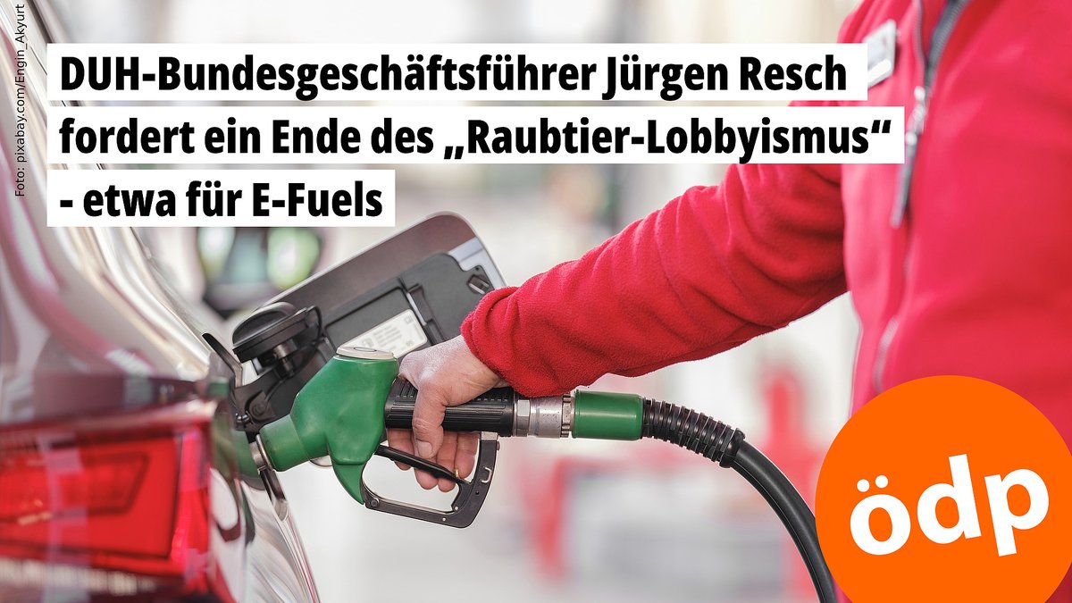oedp_de's tweet photo. Jürgen Resch, Bundesgeschäftsführer @Umwelthilfe und bekannt für die Aufdeckung des Dieselgate-Skandals, im #ÖDP-Newsletter über den Einfluss der Auto-Lobby auf die Politik, warum E-Fuels derzeit keine gute Alternative sind und welche Lösungen es gibt 👇

https://t.co/HWqVX4OaJ7 https://t.co/yUxydwJfz5