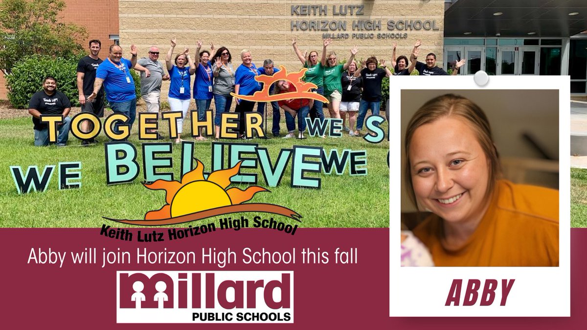 MPS Human Resources (@mpshr) on Twitter photo Abby will join Horizon High School in the fall teaching Special Education! Congratulations, Abby! Please help us make Abby feel welcome! #SHINEwithMPS <a href="/MPSHR/">MPS Human Resources</a> <a href="/MillardPS/">Millard Public Schools</a> #SHINEwithMPS #Proud2bMPS <a href="/HorizonMillard/">K. Lutz Horizon HS</a> Abby will join Horizon High School in the fall teaching Special Education! Congratulations, Abby! Please help us make Abby feel welcome! #SHINEwithMPS <a href="/MPSHR/">MPS Human Resources</a> <a href="/MillardPS/">Millard Public Schools</a> #SHINEwithMPS #Proud2bMPS <a href="/HorizonMillard/">K. Lutz Horizon HS</a>